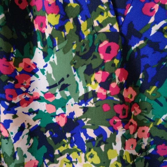 J.Crew Factory Women's Sleeveless Multicolor Floral Blouse size 00 - Picture 8 of 8
